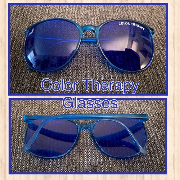 Color Therapy Blue Glasses - Picture 1 of 7